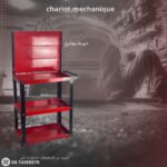 chariot mécanique simple rouge + panneau de cle