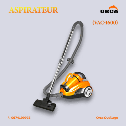 Aspirateur 3.5L 1600W Orca VAC-1600