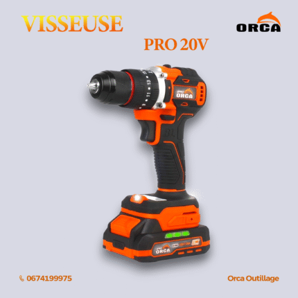 VISSEUSE BRUSHLESS PRO 20V 2000 mAH ORCA