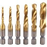 مجموعة مثقاب 6 قطع متعددة الوضائف مثالية لحفر الحديد والالمنيوم