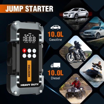 Compresseur De Voiture Avec Booster Batterie 26000Mah BEETRO